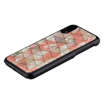 Mobilaus telefono dėklas iKins iPhone XR – Deimantinis raštas, juodas