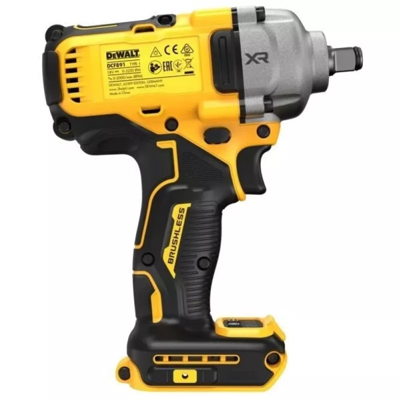 Atsuktuvas DeWALT DCF891P2T-QW, bešepetėlis, 18V 5.0Ah, 1/2 colio griebtuvas, 812 Nm sukimo momentas, 2000 aps/min, 2 baterijos, įkroviklis, dėklas