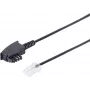 Telefoninis laidas helos 70002-1 TAE-F – RJ-45, 1 m