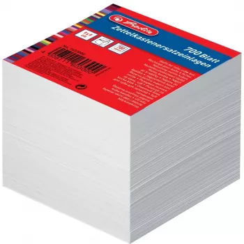 Herlitz 1603000 Lipnūs bloknotai kvadratiniai 90x90 mm balti 700 lapų