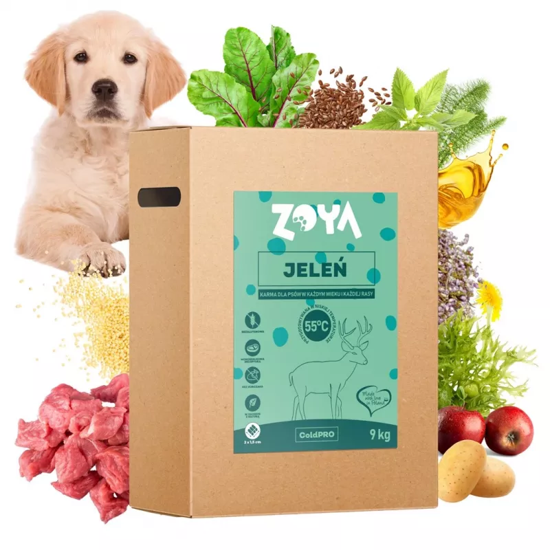 ZOYA ColdPRO šunų ėdalas su elniena, sausas, 9 kg
