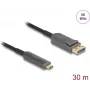 Aktyvus optinis kabelis DELOCK USB-C į DisplayPort 30 m (modelis 81609)