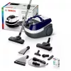 Šlapio ir sauso valymo siurblys Bosch BWD 41740 AquaWash&Clean — 1700 W, 5 L talpa, EPA filtras, teleskopinis vamzdis, 9 m spindulys, violetinė