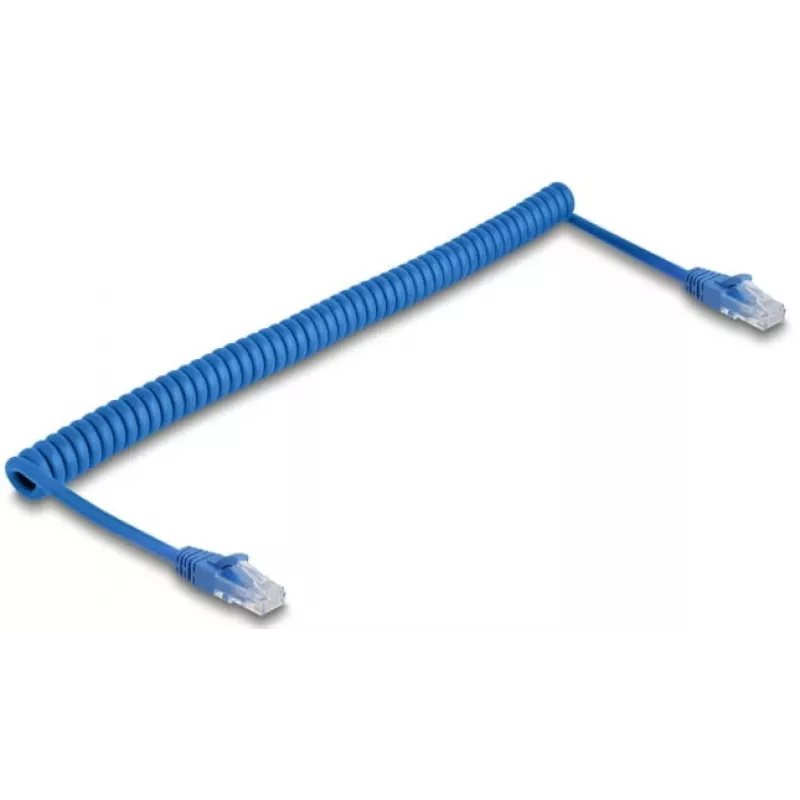 DeLOCK 90197 mėlynas Cat6 U/UTP riestas tinklo kabelis 1,2 m
