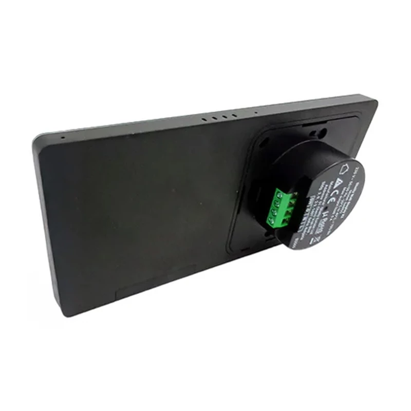 Sieninis valdymo skydelis Shelly Wall Display X2 WiFi/BLU juodas su H&T – Dvigubas valdymo pultas