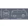Cobi Modelio rinkinys Volkswagen T2b Greitosios pagalbos automobilis 1:35 skalė pilka