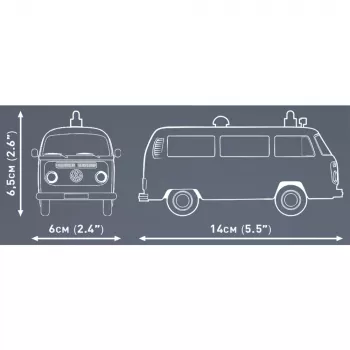 Cobi Modelio rinkinys Volkswagen T2b Greitosios pagalbos automobilis 1:35 skalė pilka