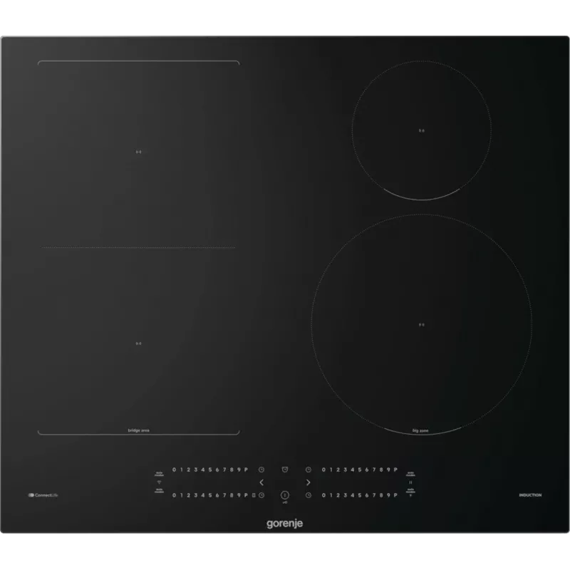 Gorenje GI6432BCWF Juoda įmontuojama 60 cm zoninė indukcinė kaitlentė 4 zonos