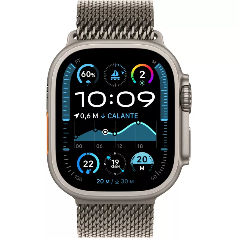 Apple Watch Ultra 2 (Cell) 49mm Natūralus Titaninis Milanese S