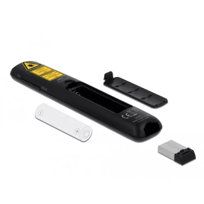 Lazerinis pristatymo pultelis DeLOCK USB 64092 juodas