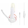 Ausinės stereo GEMBIRD MHS-03-WTRD baltos su raudonu žiedu