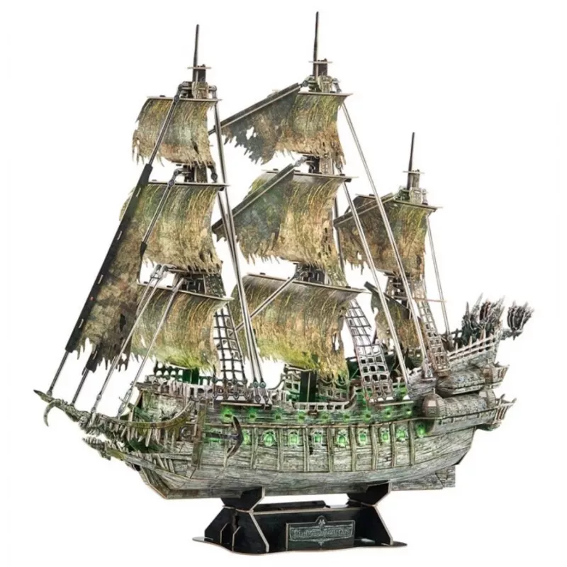 Cubic Fun LED 3D dėlionė Skrajojantis olandas, 360 elementų (306-L527H)