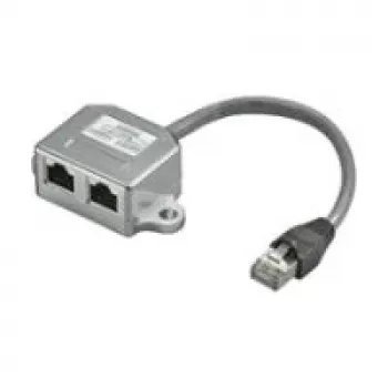 Wentronic Goobay kabelių skirstytuvas (Y adapteris) – CAT 5 Ethernet + ISDN, ekranuotas (68909)