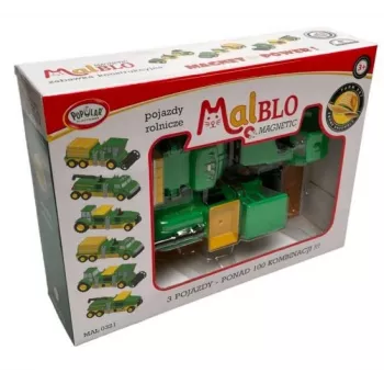 Popular Playthings Ūkio transporto priemonių rinkinys Mix or Match (dvikalbis)