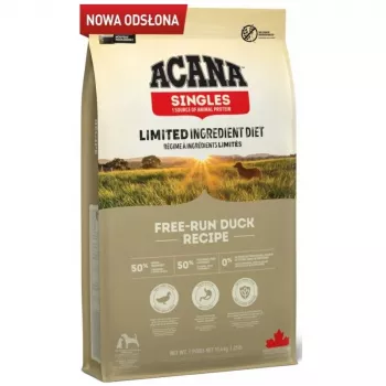 ACANA Singles Free-Run Duck sausas šunų maistas - 11,4 kg