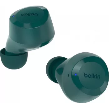 Belkin SoundForm Bolt belaidės ausinės į ausis, skirtos skambučiams/muzikai/sportui/kasdieniam naudojimui, Bluetooth, žydros spalvos