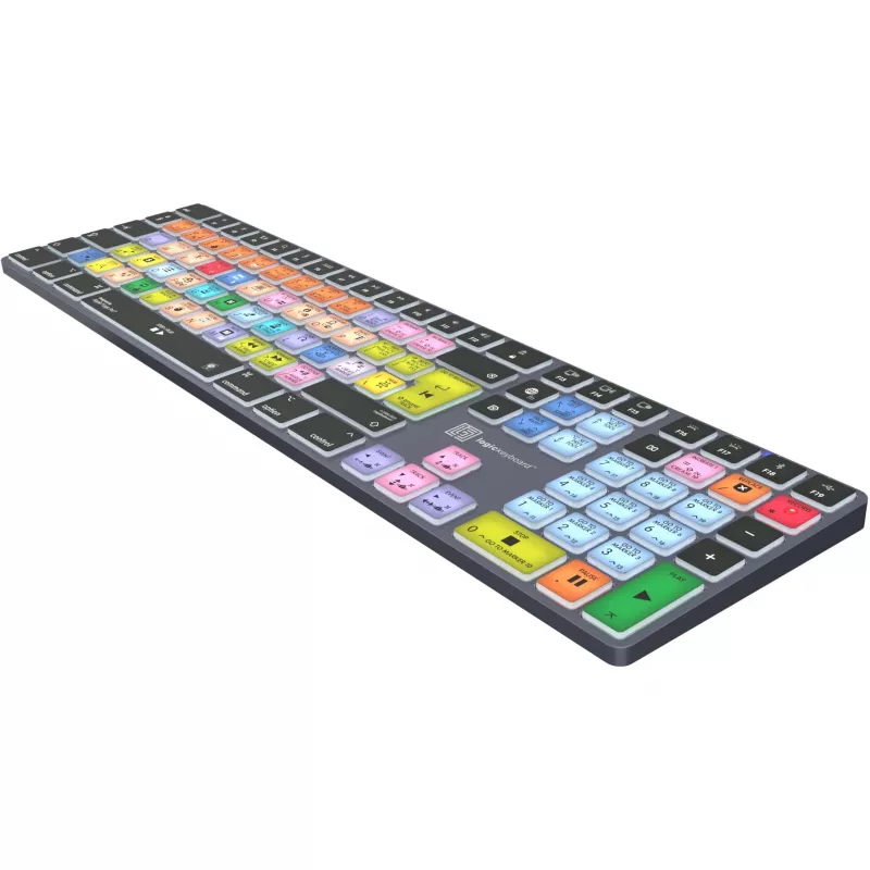 Klaviatūra LogicKeyboard Apple Logic Pro X2 Titan DE Mac — LKB-LOGXP2-TM-DE, vokiškas išdėstymas