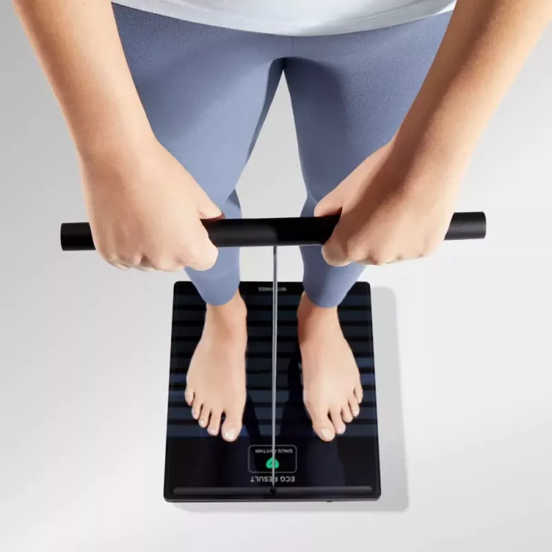 Svarstyklės elektroninės asmeninės Withings BODY SCAN Square Black
