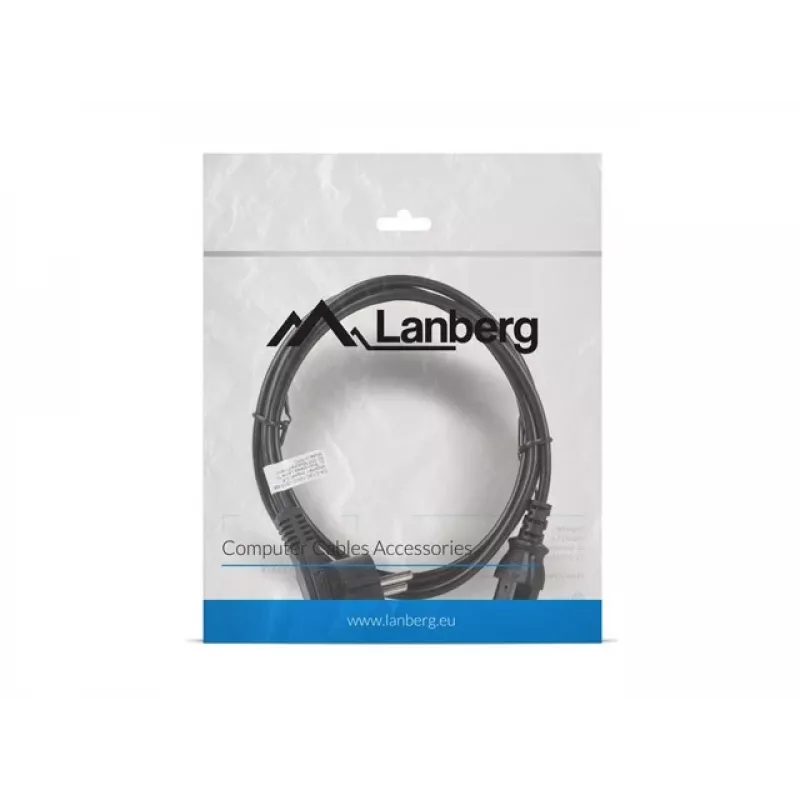 Lanberg CA-C13C-10CC-0018-BK maitinimo laidas, juodas, 1,8 m, C13 jungtis, CEE7/7