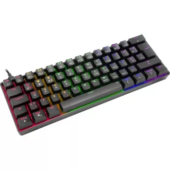 Mechaninė žaidimų klaviatūra Speedlink ATMOS RGB — kompaktiškas išdėstymas, RGB apšvietimas