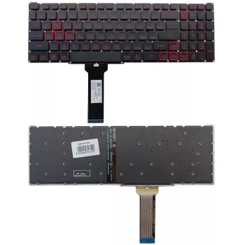 Acer KB316120 klaviatūra nešiojamam kompiuteriui (US išdėstymas, raudonas foninis apšvietimas)