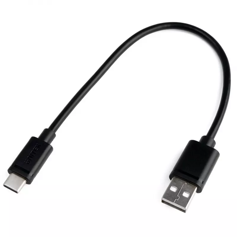 UNITEK USB kabelis USB-A – USB-C 25 cm, Y-C480BK