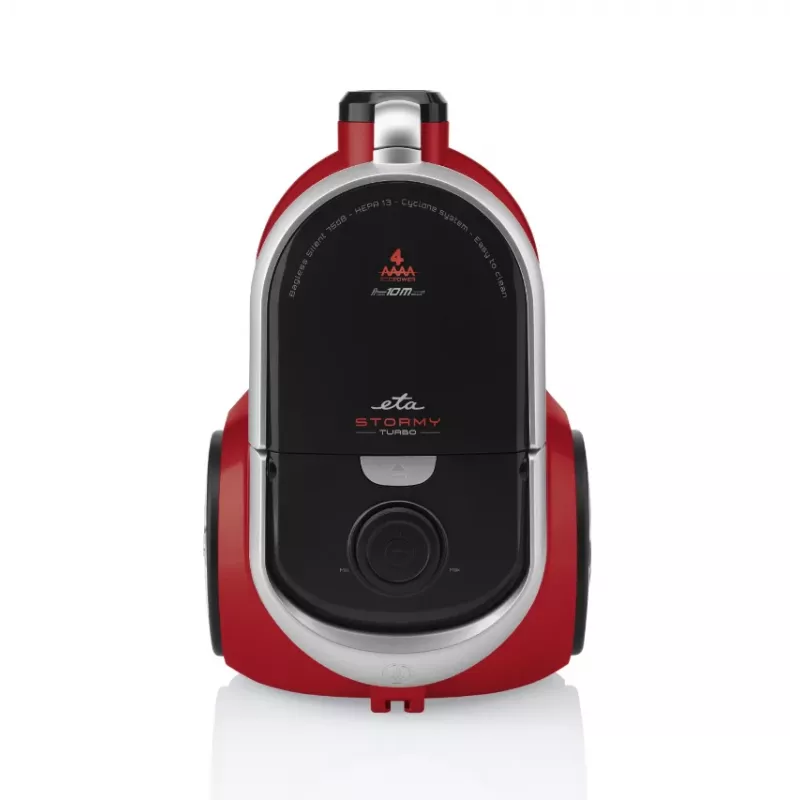 Siurblys ETA Stormy Turbo 351790000, be maišelio, 800 W, 2.2 L, juodas/raudonas