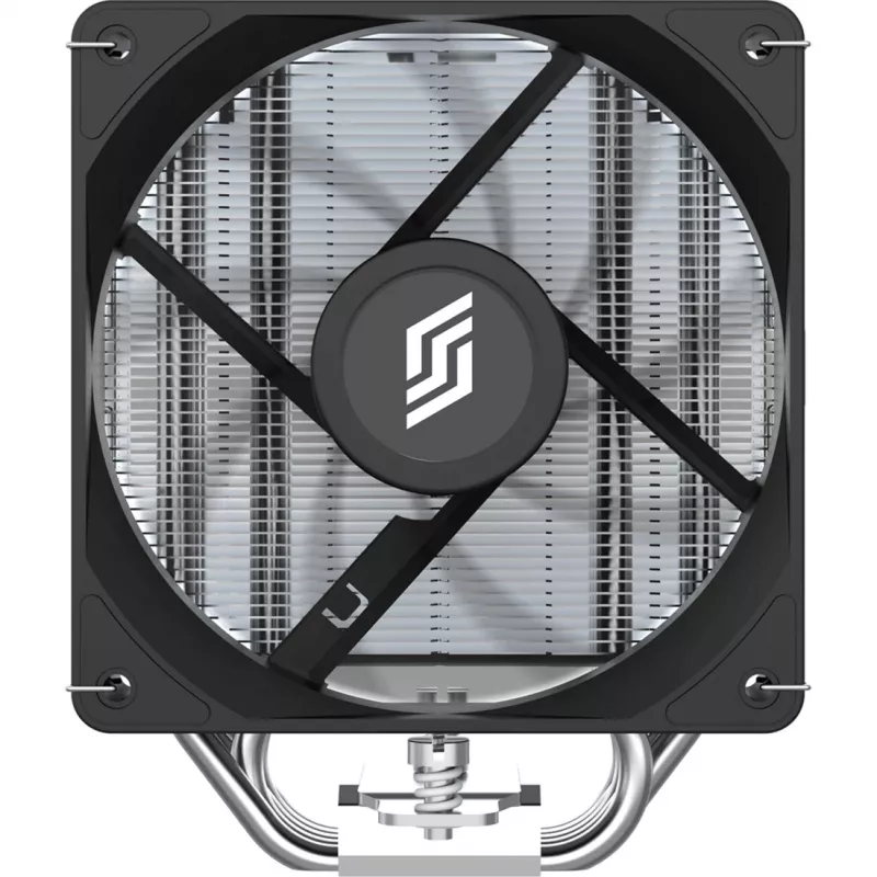 CPU aušintuvas Silentware Bora Performance — 120 mm PWM ventiliatorius, 215 W TDP, 5 šilumos vamzdelių, Intel ir AMD lizdai