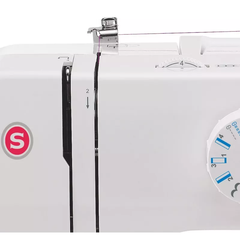 SINGER automatinė siuvimo mašina Promise 1412 – elektrinė, 12 įmontuotų siūlių, rotacinis valdymas, balta