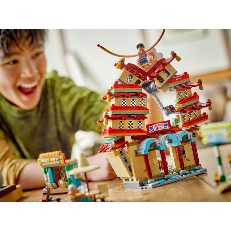 LEGO One Piece Arlong Park 75638 – 926 dalių, 5 minifigūrėlių, rekomenduojamas amžius 9+, detalus rinkinys