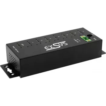 USB šakotuvas Exsys EX-1537HMVS — 7 prievadų USB 3.2 Gen 1 su 15 kV ESD apsauga