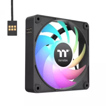 Ventiliatorius Thermaltake CT140 EX ARGB Sync 14 cm, hidraulinis guolis, juodas