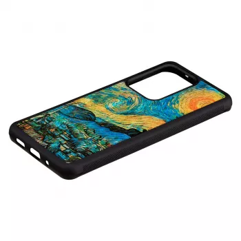 Apsauginis telefono dėklas iKins, skirtas Samsung Galaxy S20 Ultra — žvaigždėto nakties juodos spalvos