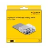 DeLOCK USB Type-C dokavimo stotelė 1 x U.2 SSD juoda