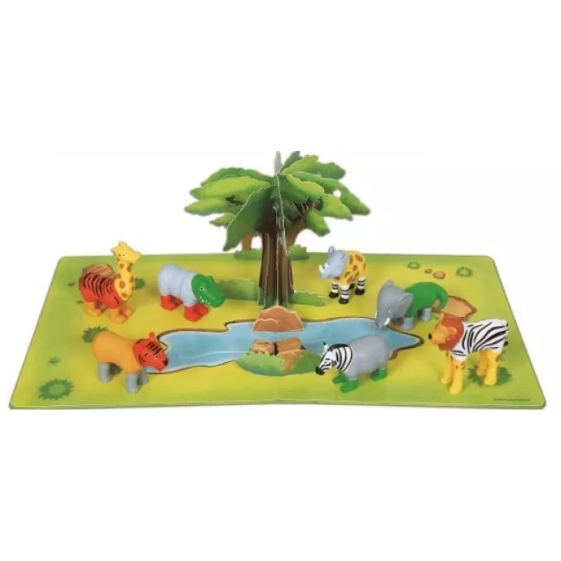 MALIK Magnetic Mini Animals Jungle model 62323 – magnetinių gyvūnėlių rinkinys