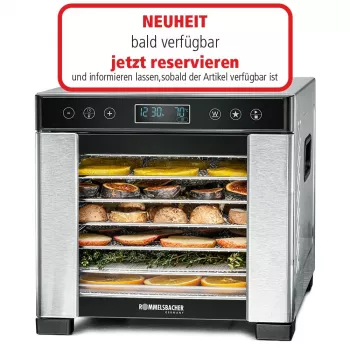 Džiovintuvas maistui Rommelsbacher DA 650 600 W nerūdijantis plienas, 0,5 m², 35–75 °C, 7 padėklų