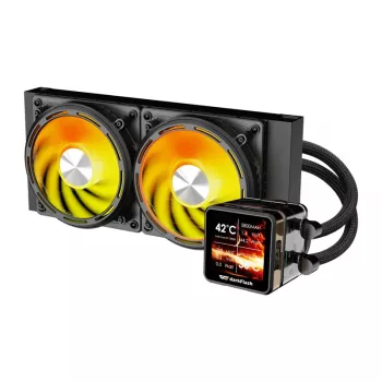 CPU vandens aušintuvas Darkflash DE240 (juodas) – 240 mm radiatorius, AIO skystinis aušintuvas