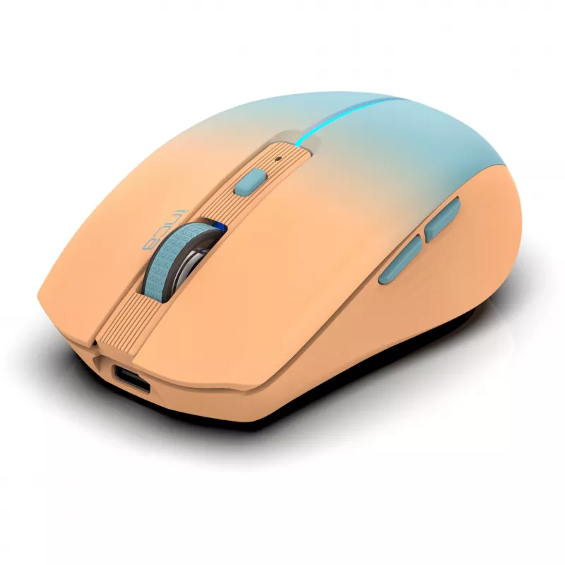 Cian Technology GmbH INCA pelė IWM-511RT Bluetooth + belaidė RGB pagrindinė spalva Oranžinė