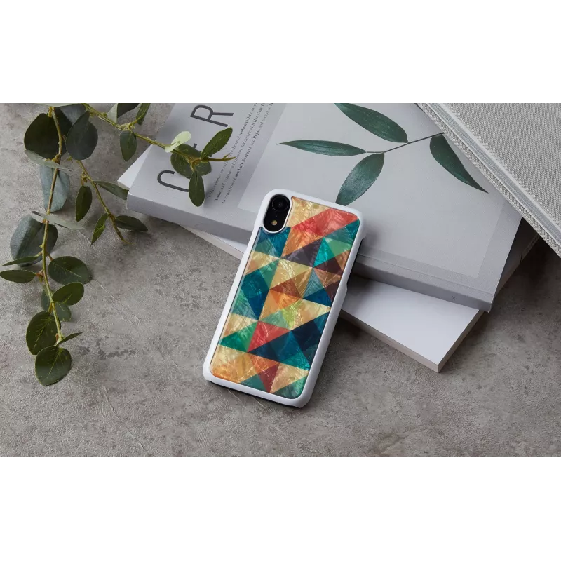 Mobilaus telefono dėklas iKins, skirtas iPhone XR — Mosaic Black apsauginis dangtelis