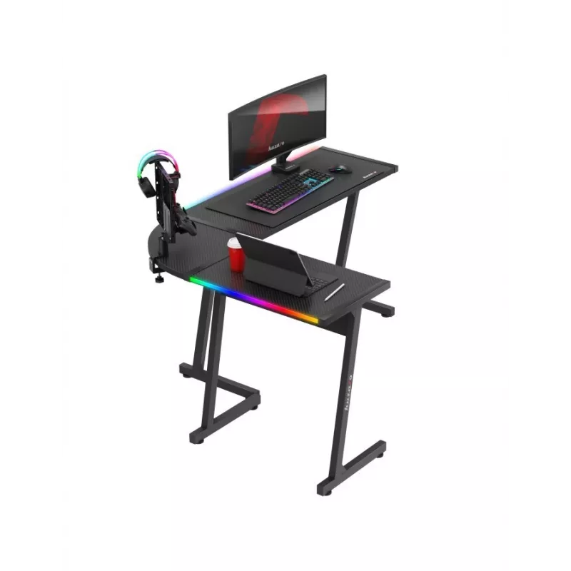 Huzaro Hero 6.0 RGB Black kampinis žaidimų stalas