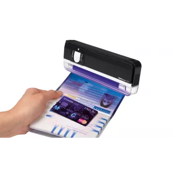 Safescan 40H nešiojamas UV padirbtų pinigų detektorius banknotams, kreditinėms kortelėms ir ID tikrinti
