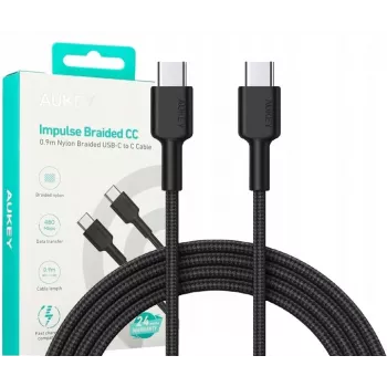 USB-C laidas Aukey CB-CD45 0,9 m — USB Type-C į USB-A, Quick Charge palaikymas