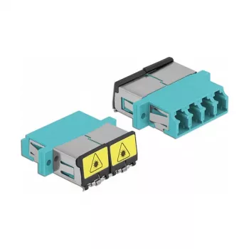 Optiminis skaidulų movas DeLOCK 86905 LC Quad moteriškas į LC Quad moterišką daugiamodis akvamarinas