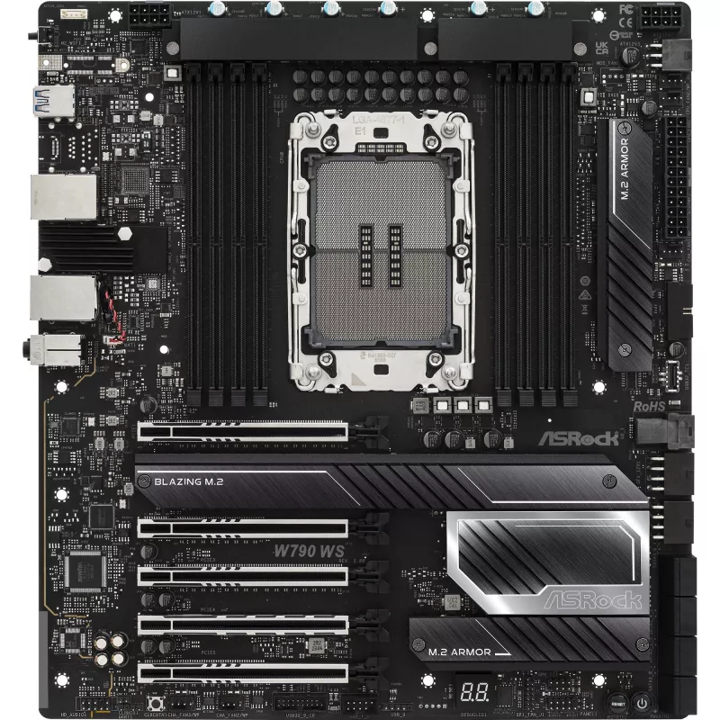Motininė plokštė ASRock W790 WS R2.0 Intel W790 LGA 4677 Extended ATX