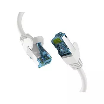 EFB-Elektronik RJ45 jungiamasis laidas Cat.7 žalias kabelis baltas 0,5 m S/FTP PIMF tinklo kabelis LAN DSL
