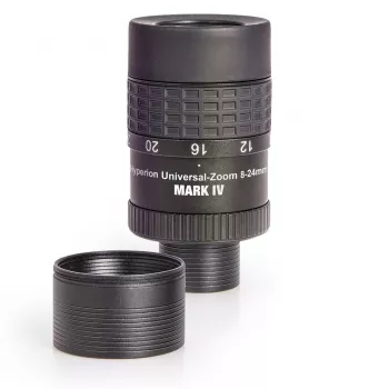 Okuliaras zoom Baader Hyperion Mark IV 8–24 mm su integruotu 1,25 colio Barlow 2,25× — Baader Planetarium