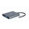 Gembird a-CM-COMBO6-01 USB 3.2 Gen 1 dokų stotelė / prievadų replikatorius