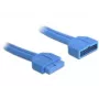 Vidinis USB 3.2 Gen 1 (USB 3.0) ilginimo kabelis DeLOCK 82943, 0,45 m, kištukas / lizdas