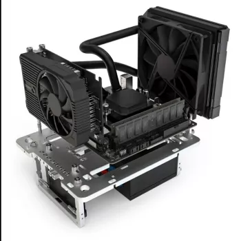 Mini benchtable korpusas Streacom BC1 Mini V2 sidabrinis – atviro rėmo važiuoklė