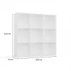 MALAX 3x3 H Balta SHELVING UNIT